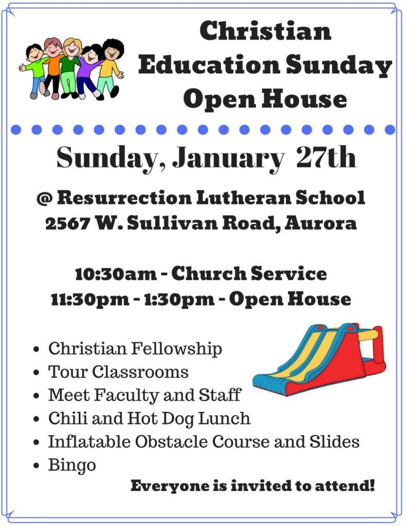 Christian Education Sunday 2019 | Resurrection Lutheran Church & School ...